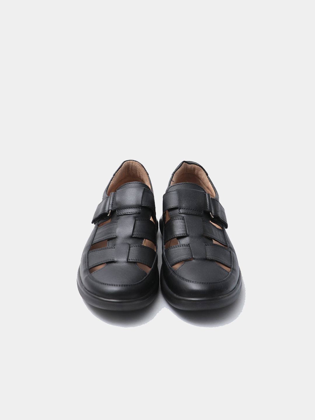 Leather summer sandals for men view 4